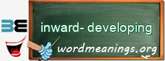 WordMeaning blackboard for inward-developing